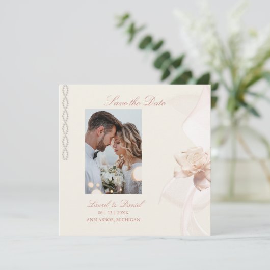 日付カードのフラット保存 セーブザデート (スタンド正面)