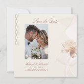 日付カードのフラット保存 セーブザデート (正面)