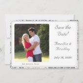 日付カードのフラット保存 セーブザデート (正面)