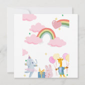 日付カードのフラット保存 招待状 (裏面)