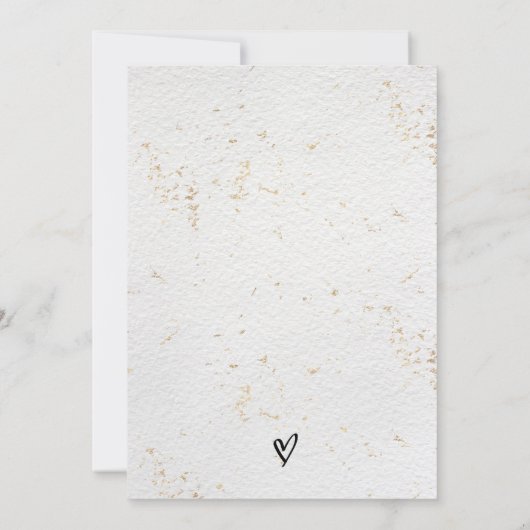 日付カードのミニマル結婚リストの保存 セーブザデート (裏面)