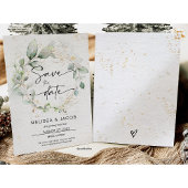 日付カードのミニマル結婚リストの保存 セーブザデート