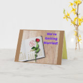 日付カードの保存 カード (黄色い花)