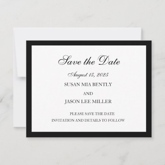 日付カードの保存 セーブザデート (正面)