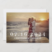 日付カードの保存 – 写真全体 セーブザデート (正面)