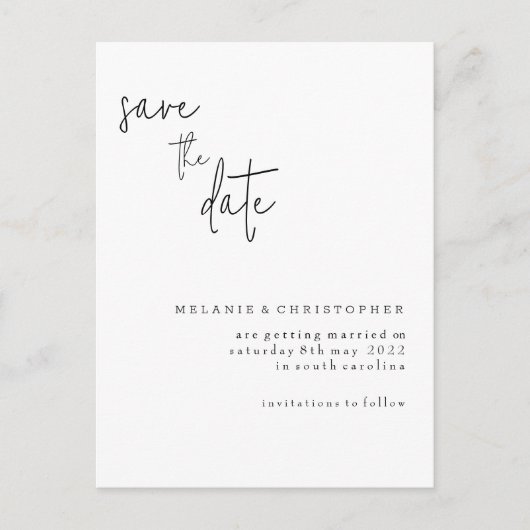 日付カードの保存 案内ポストカード (正面)