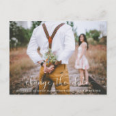 日付カードの変更 インビテーションポストカード (正面)