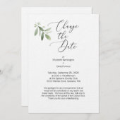 日付カードの変更 – Corona Virus card 招待状 (正面/裏面)