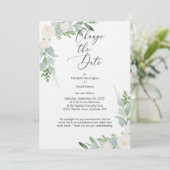 日付カードの水結婚色を変更する 招待状 (スタンド正面)