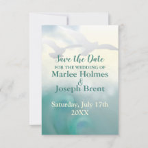 日付カードの海カモメの保存