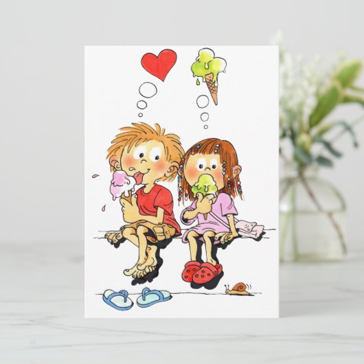 日付カードをおもしろい保存する 招待状 (スタンド正面)