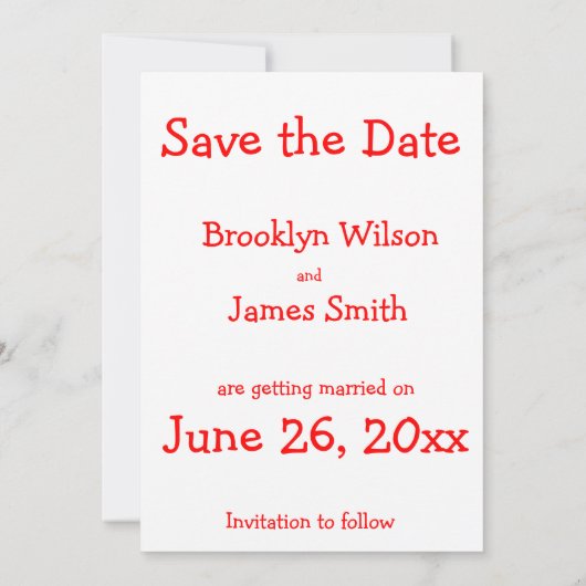 日付カードをおもしろい保存する 招待状 (裏面)