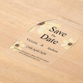 日付カードをアクリルで保存 アクリル招待状 (レイダウン)