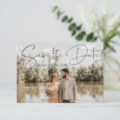 日付カードをフォトカードで保存 招待状 (スタンド正面)