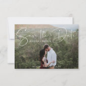 日付カードをフォトカードで保存 招待状 (正面)