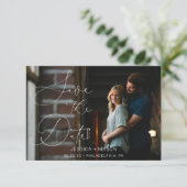 日付カードをフォトカードと一緒に保存する 招待状 (スタンド正面)