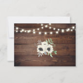 日付カードを保存するフローラWatercolor Anemone セーブザデート (裏面)