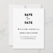 日付カードを保存する独自の作成 招待状 (正面)