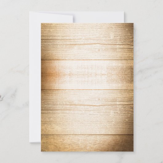 日付カードを保存する素朴な木造の国 セーブザデート (裏面)