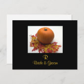 日付カードを保存する結婚式 案内ポストカード (正面/裏面)