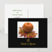 日付カードを保存する結婚式 案内ポストカード (正面/裏面)