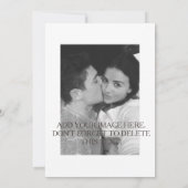 日付カードを保存すカスタマイズる – 日付、メッセージ、色 セーブザデート (裏面)