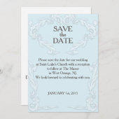 日付カードを保存すカスタマイズる – 日付、メッセージ、色 セーブザデート (正面/裏面)