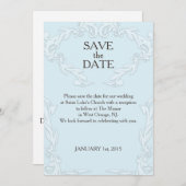 日付カードを保存すカスタマイズる – 日付、メッセージ、色 セーブザデート (正面/裏面)