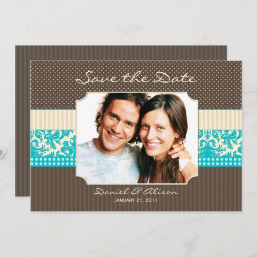 日付カードを救って下さい セーブザデート (正面/裏面)