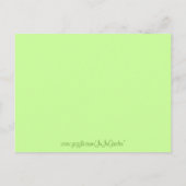 日付カードを緑で保存 案内ポストカード (裏面)