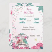 日付カードを除くケージフローラの愛鳥 (正面/裏面)