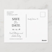 日付カードライブラリの保存招待状 ポストカード (裏面)