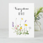 日付カード、素朴結婚のボホの結婚iを保存 招待状 (スタンド正面)