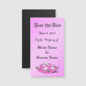 日付ガラスのスリッパの磁気カーカスタムドを保存する (正面/裏面)