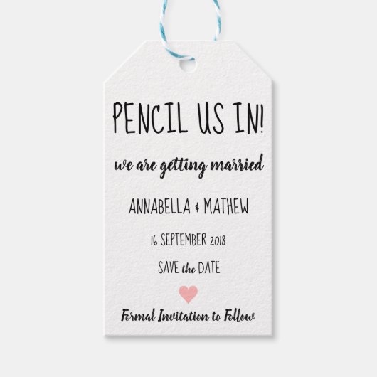 日付ギフトラベルの保存 ギフトタグ (正面)