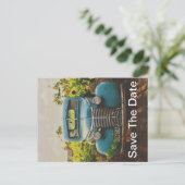 日付クラシックを保存するトラック 案内ポストカード (スタンド正面)