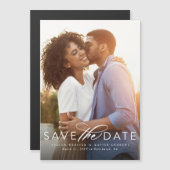 日付クラシックを保存する垂直フォトマグネット (正面/裏面)