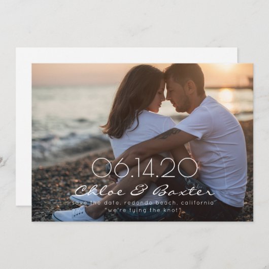 日付クラシックカーかわいらしドを保存する セーブザデート (正面/裏面)