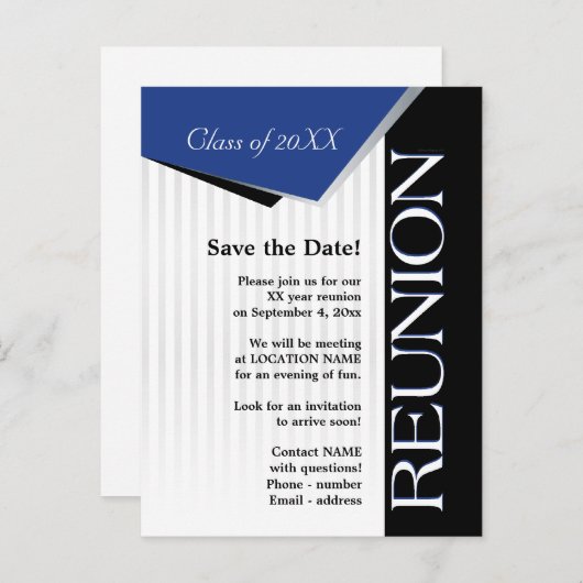 日付クラスの保存懇親会 案内ポストカード (正面/裏面)