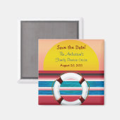 日付クルーズファミリー懇親会マグネットの保存 マグネット (正面/裏面)