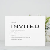 日付コンテンポラリーの招待を保存 招待状 (スタンド正面)