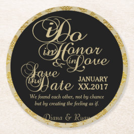 日付コースターの保存 ラウンドペーパーコースター