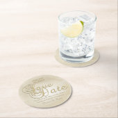 日付コースターの保存 ラウンドペーパーコースター (インサイチュ)