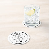 日付コースターの保存 ラウンドペーパーコースター (インサイチュ)