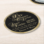 日付コースターの保存 ラウンドペーパーコースター (アングル)