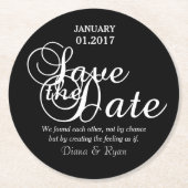 日付コースターの保存 ラウンドペーパーコースター (正面)