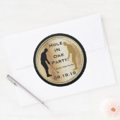 日付ゴルフシールを保存 ラウンドシール (封筒)