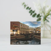 日付ゴンドラに乗る、ベネチアンポストカードを保存 案内ポストカード (スタンド正面)