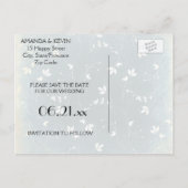 日付シックなヴィンテージパターンの保存 案内ポストカード (裏面)