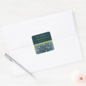 日付シックヴィンテージスタイルの保存 スクエアシール (封筒)